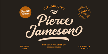 Pierce Jameson Font Poster 1