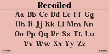 Recoiled Font Poster 2