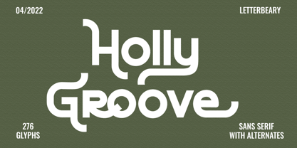 Holly Groove Font Poster 1