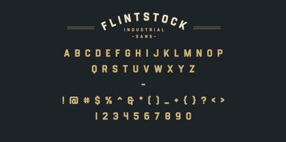 Flintstock Font Poster 3