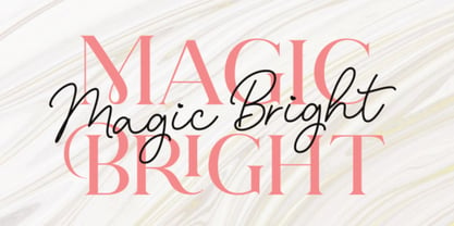 Magic Bright Script Font Poster 1