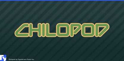 Chilopod Font Poster 1