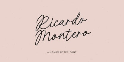 Ricardo Montero Font Poster 1