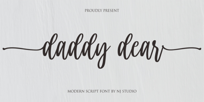 Daddy dear Font Poster 1