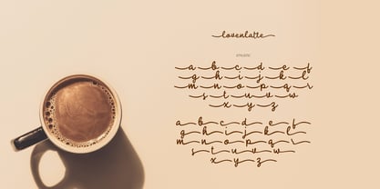 Loven Latte Font Poster 7