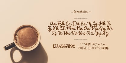 Loven Latte Font Poster 6