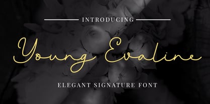 Young Evaline Font Poster 1