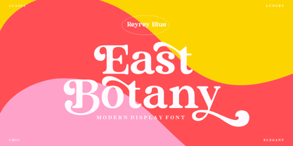 East Botany Font Poster 1