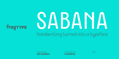 Sabana Font Poster 1