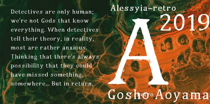 Alessyia Font Poster 3