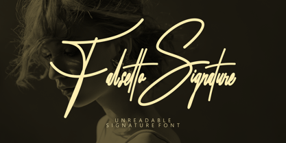 Falsetto Signature Font Poster 1