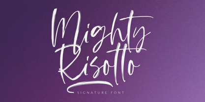 Mighty Risotto Font Poster 1