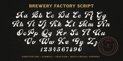 Brewery Factory Font Poster 13