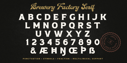 Brewery Factory Font Poster 15