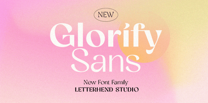 Glorify Sans Font Poster 1