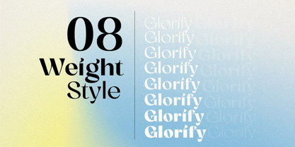 Glorify Sans Font Poster 2