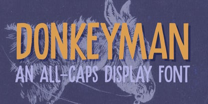 Donkeyman Font Poster 1