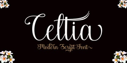 Celtia Script Fuente Póster 1