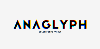 Anaglyph Font Poster 1