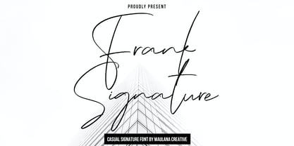 Frank Signature Font Poster 1