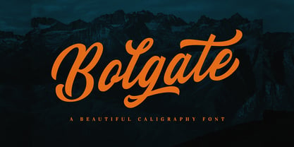 Bolgate Font Poster 8