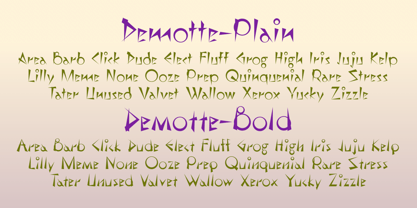 Demotte Font Poster 3