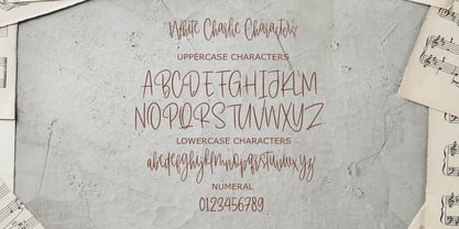 White Charlie Font Poster 6