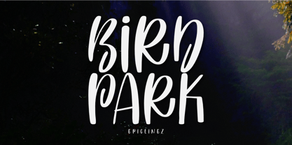 Bird Park Font Poster 1