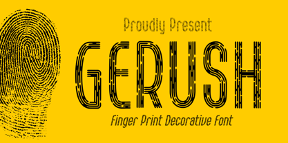 Gerush Font Poster 1