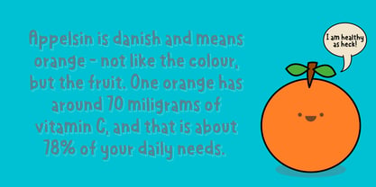 Appelsin Font Poster 3