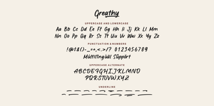 Greathy Font Poster 10
