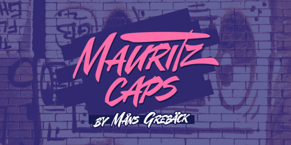Mauritz Caps Font Poster 1