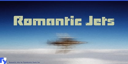 Romantic Jets Font Poster 1