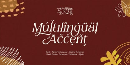 Mahony Browns Font Poster 11