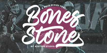 Bones Stone Font Poster 1