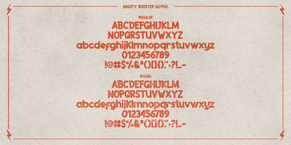 Mighty Rooster Font Poster 9