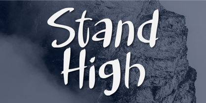 Stand High Font Poster 1