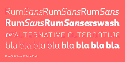 Rum Soft Sans Font Poster 6