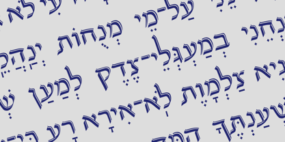 Hebrew Sara Font Poster 2