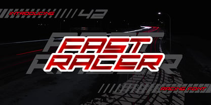 Fast Racer Italic Fuente Póster 1