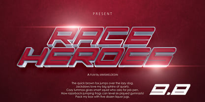 Fast Racer Italic Font Poster 7