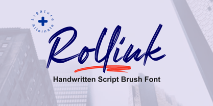 Rollink Font Poster 1