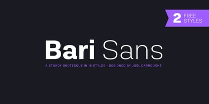 Bari Sans Font Poster 1