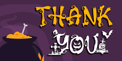 Spooky Halloween Font Poster 8