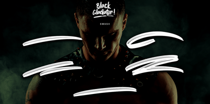 Black Gladiator Font Poster 8