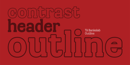 TA Bankslab Font Poster 3