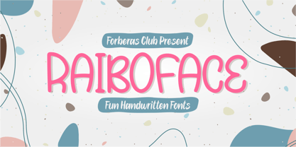 Rainboface Font Poster 1