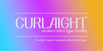 Curlaight Font Poster 1