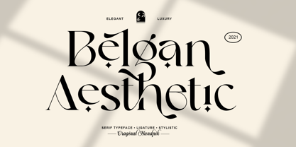 Belgan Aesthetic Font Poster 1