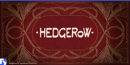 Hedgerow Font Poster 1